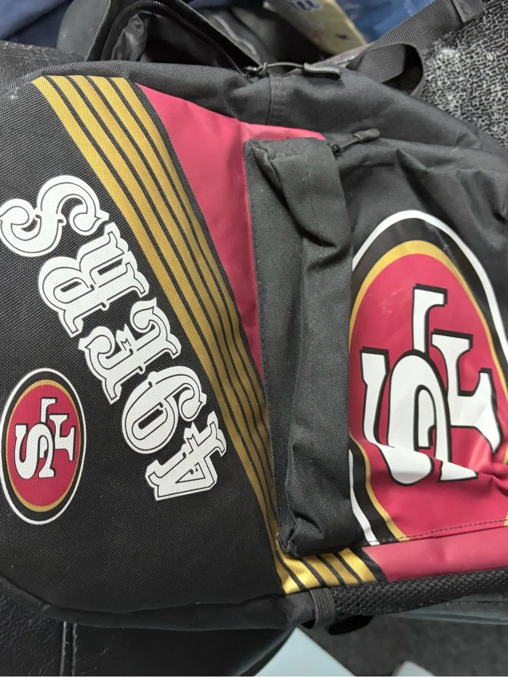 Vintage 90’s San Francisco 49ers NFL football Backpack school travel book bag